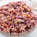 homemade mango coleslaw