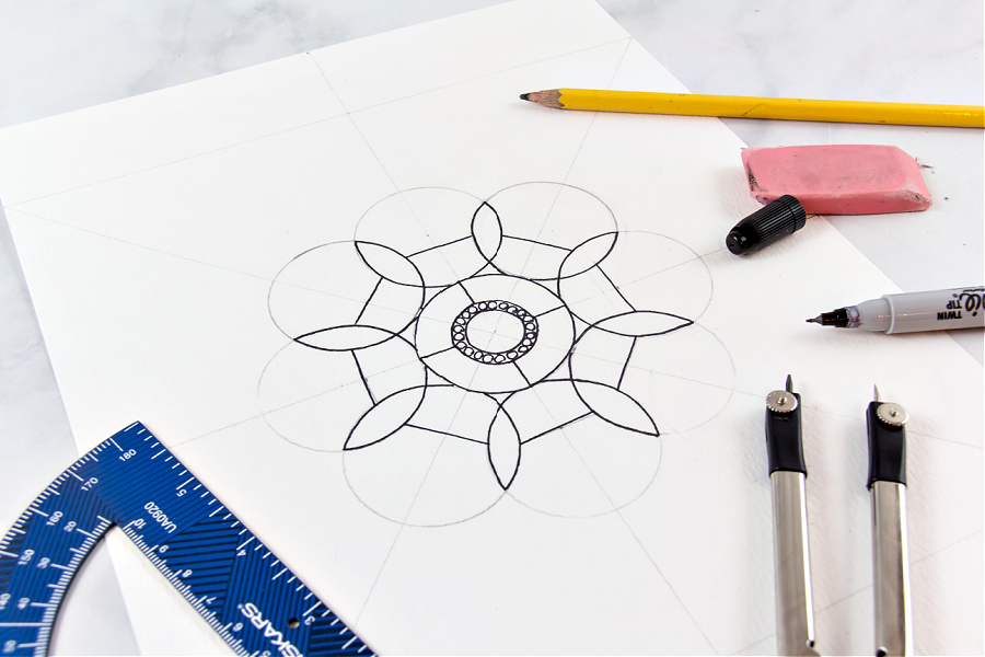 draw a mandala for beginners