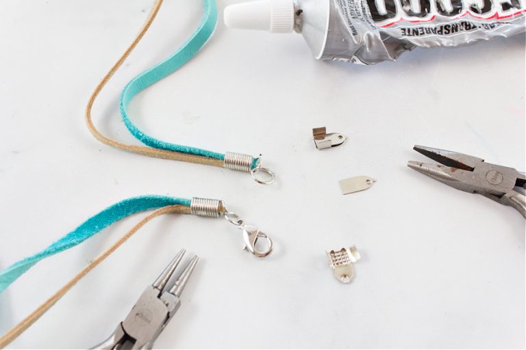 Easy DIY Faux Leather Wrap Bracelet Tutorial Make and Takes