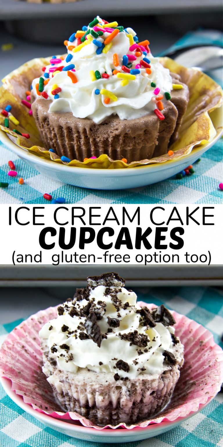 Easy Ice Cream Cake Cupcakes (GlutenFree Option too) Make and Takes