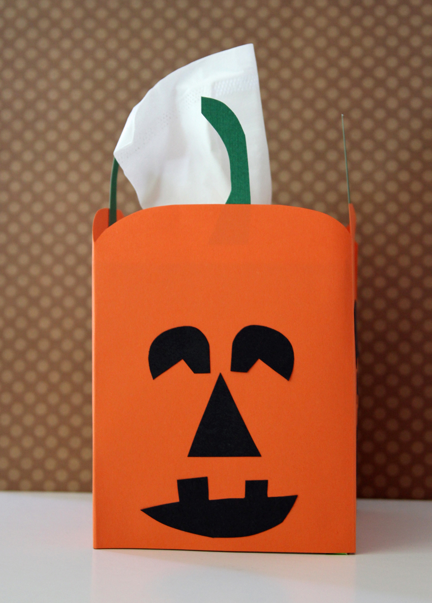 Jacko'Lantern Tissue Box Craft Make and Takes