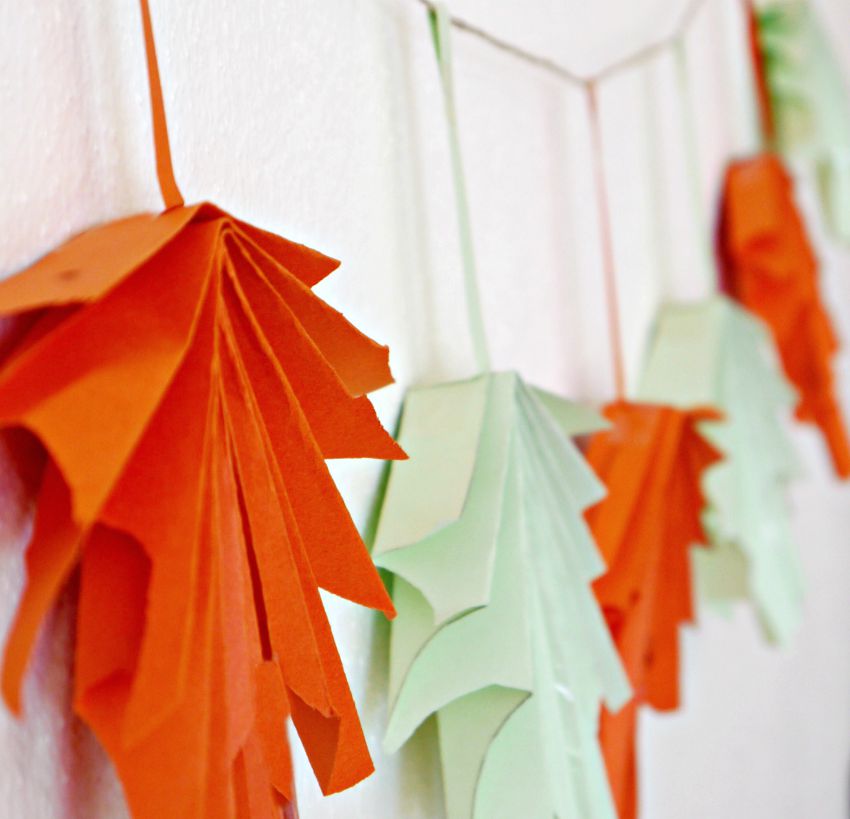 How to Sew a Paper Garland - an easy way to decorate for ANY occasion!