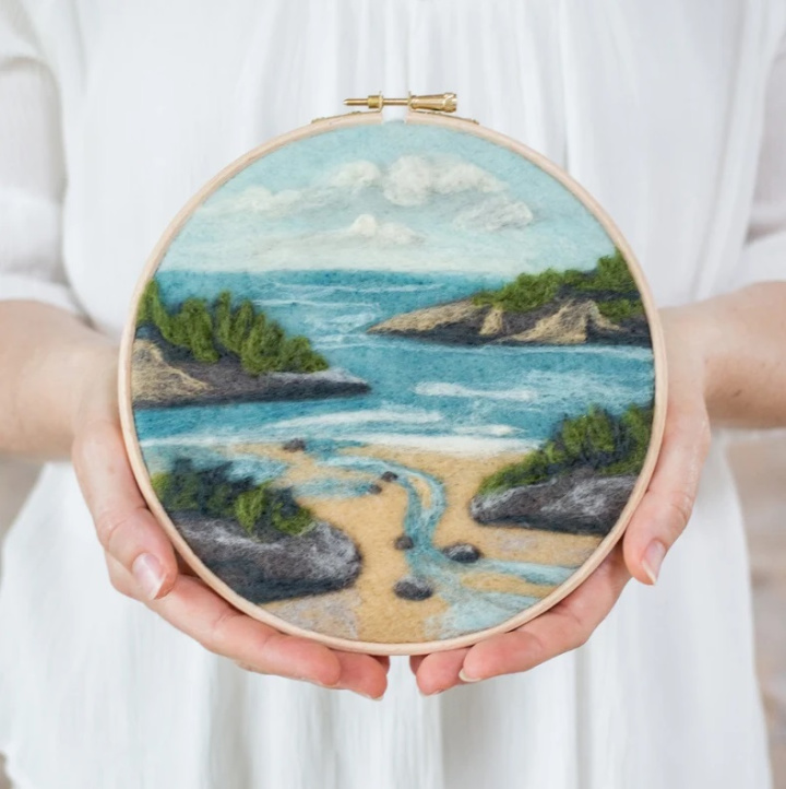 needle felting art by felted sky