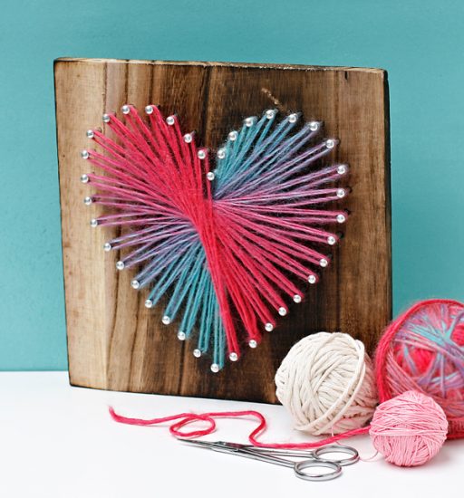 15 Heart Shaped Yarn Projects to Create - Make and Takes