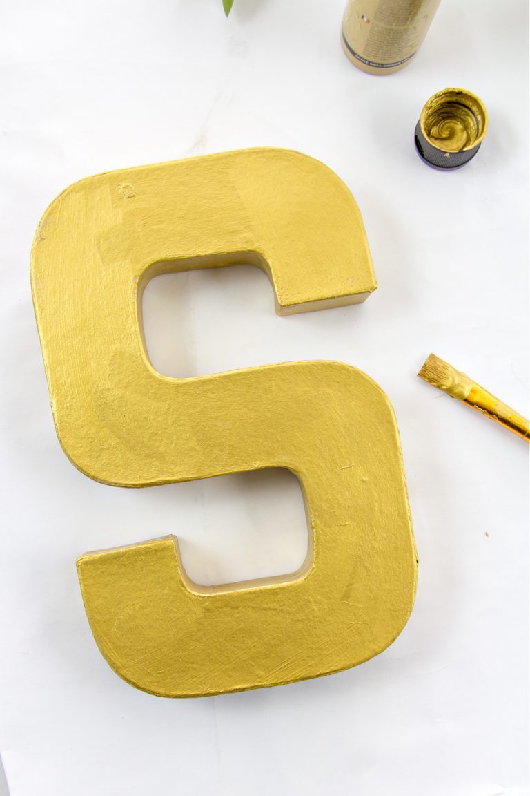 Beautiful Decorated Paper Mache Letters Make and Takes