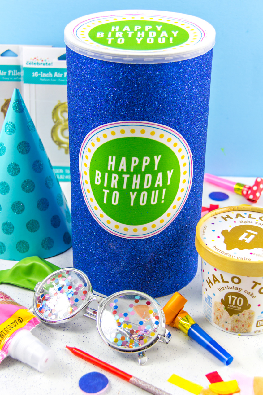 party in a box gift idea for college students