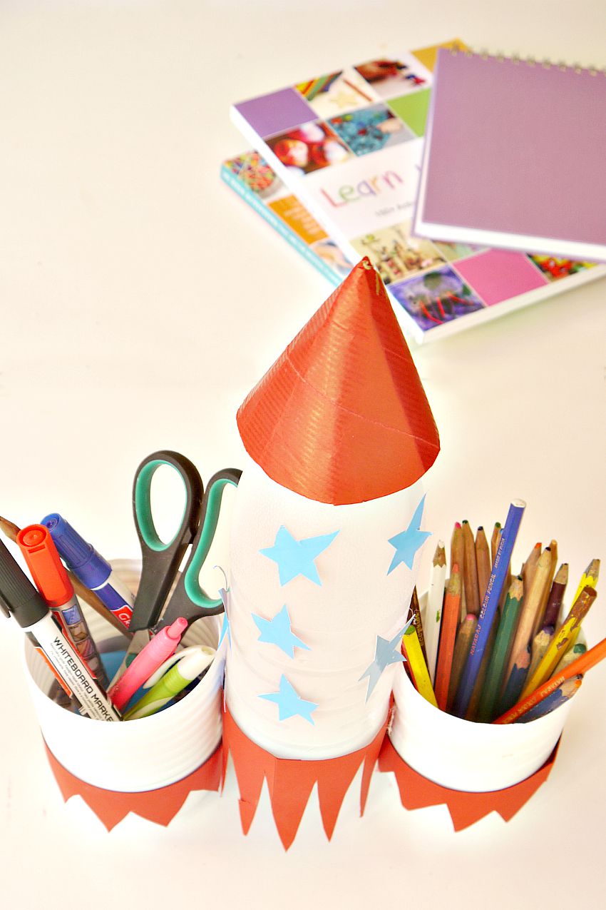 Pencil Holder Rocket - Make and Takes