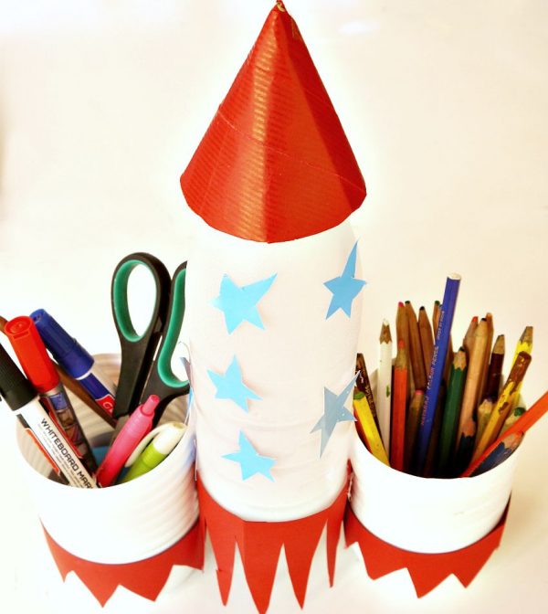 Pencil Holder Rocket - Make and Takes