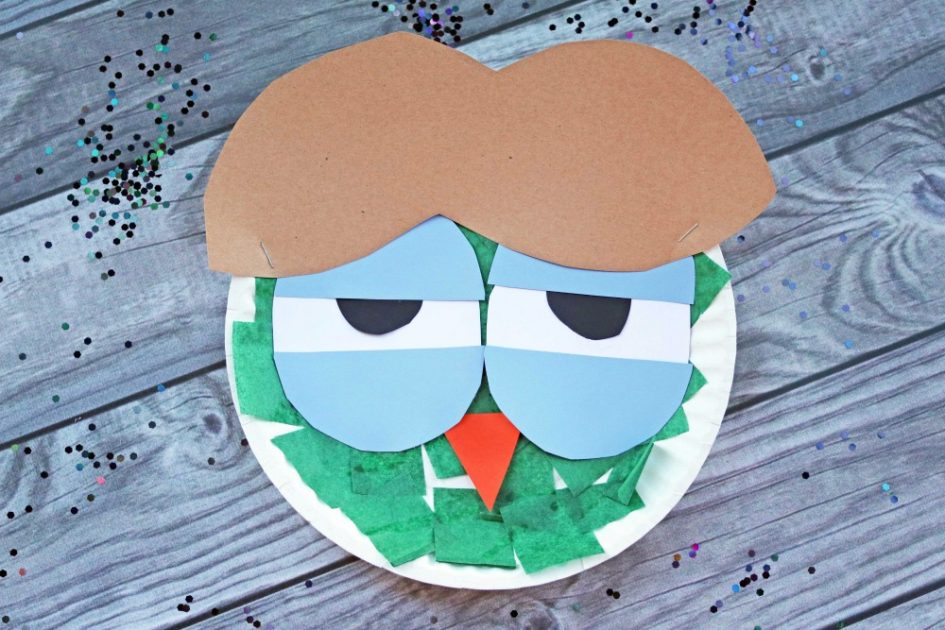 Paper Plate Pigeon Toady Kid Craft - Make and Takes