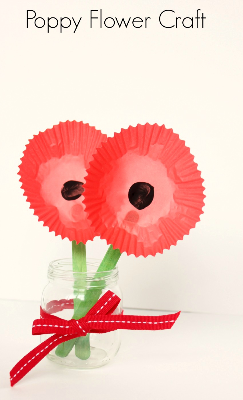 Poppy Flower Craft | Make and Takes
