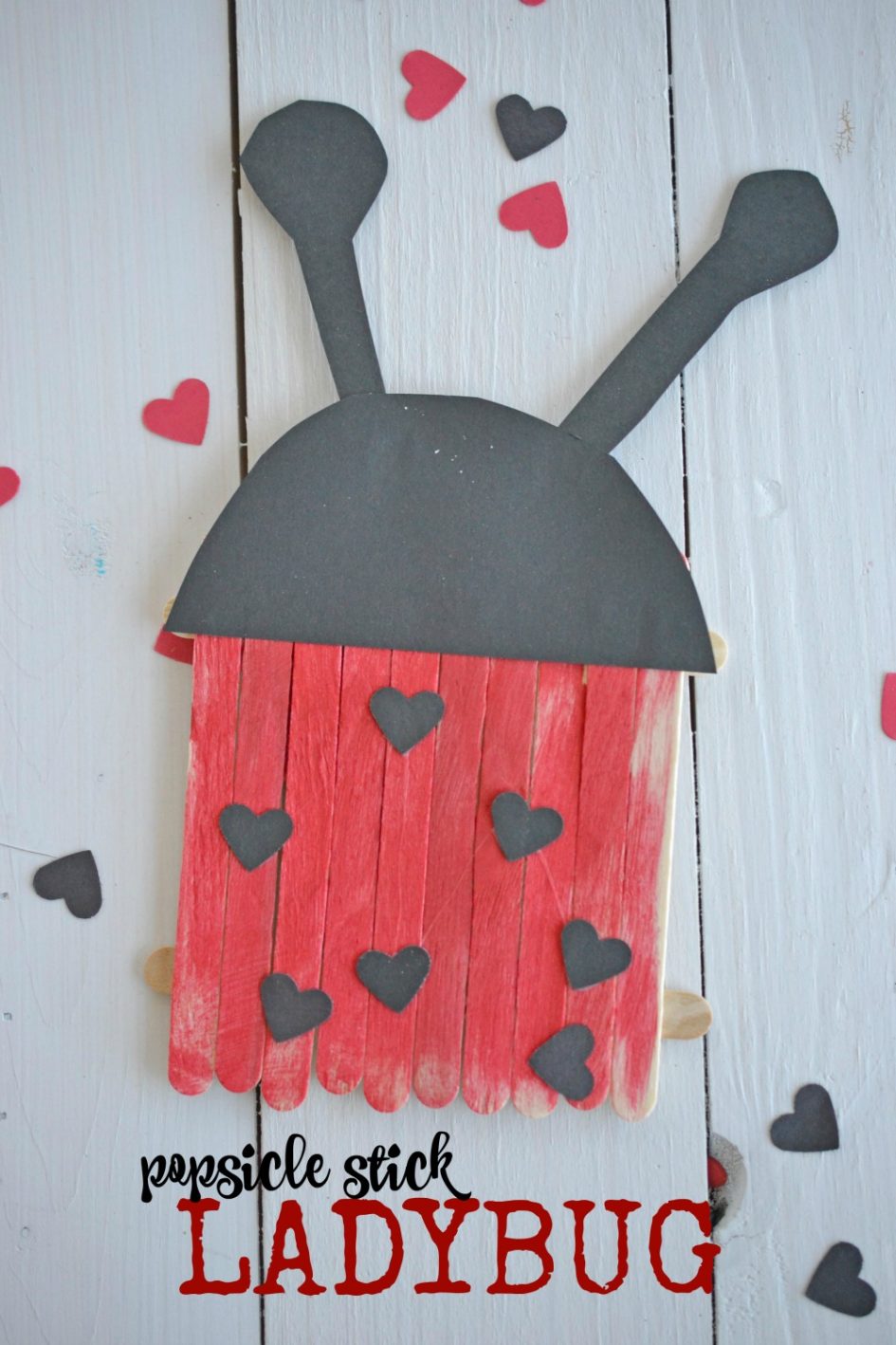 Popsicle Stick Ladybugs - Kid Craft - Make and Takes