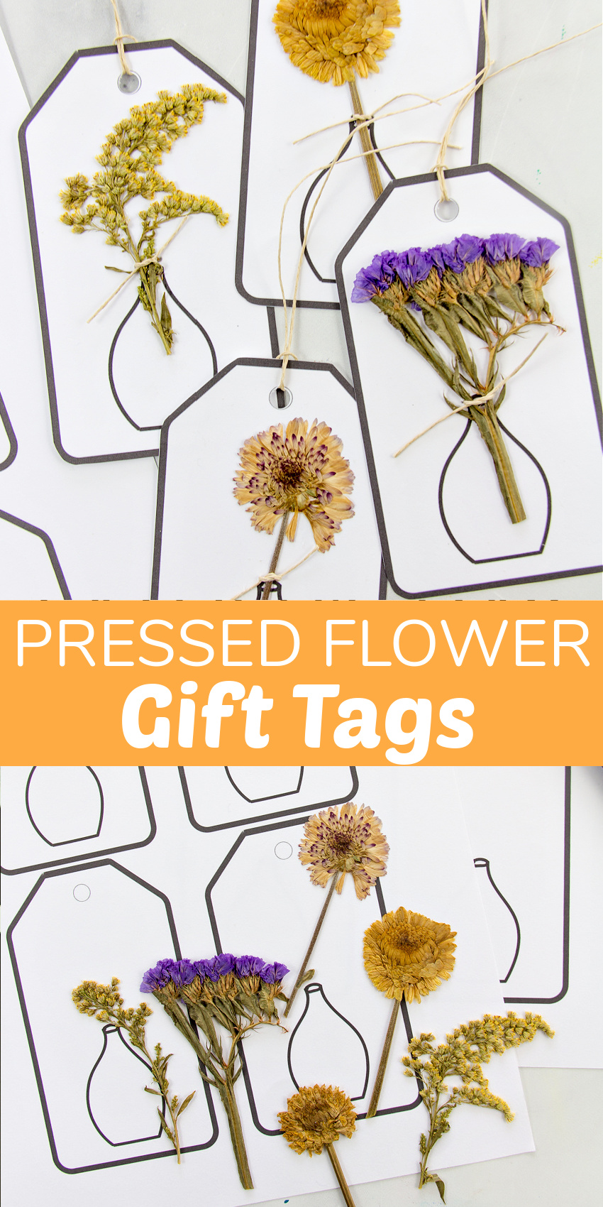 How to make dried flower gift tags: for a unique, floral touch