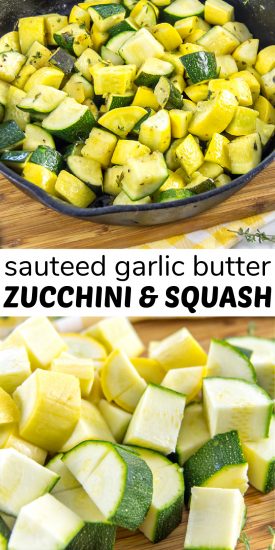 Garlic Butter Sauteed Zucchini Side Dish - Make and Takes