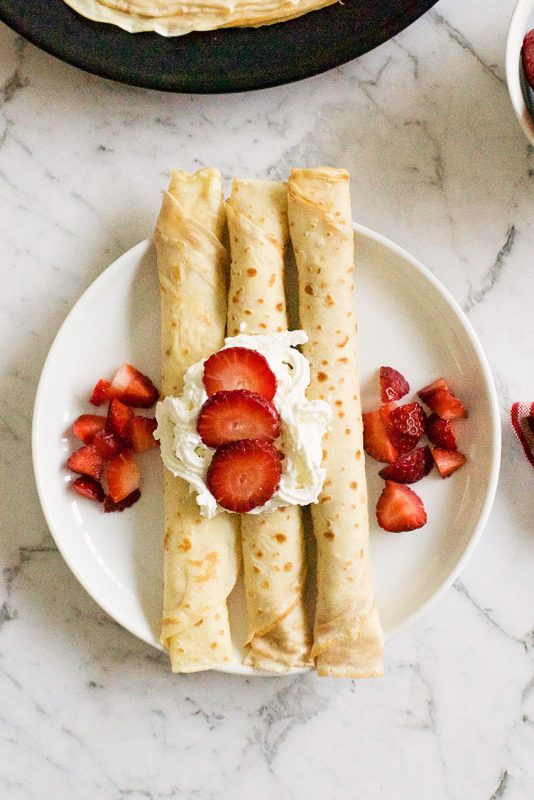 Simple Crepes Recipe - Make And Takes