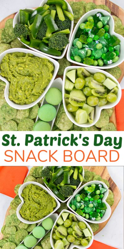 Four Leaf Clover St. Patrick's Day Snack Board - Make and Takes