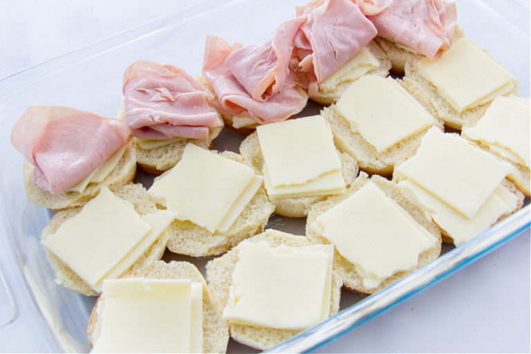 Baked Turkey Cheese Sliders with Coleslaw Make and Takes