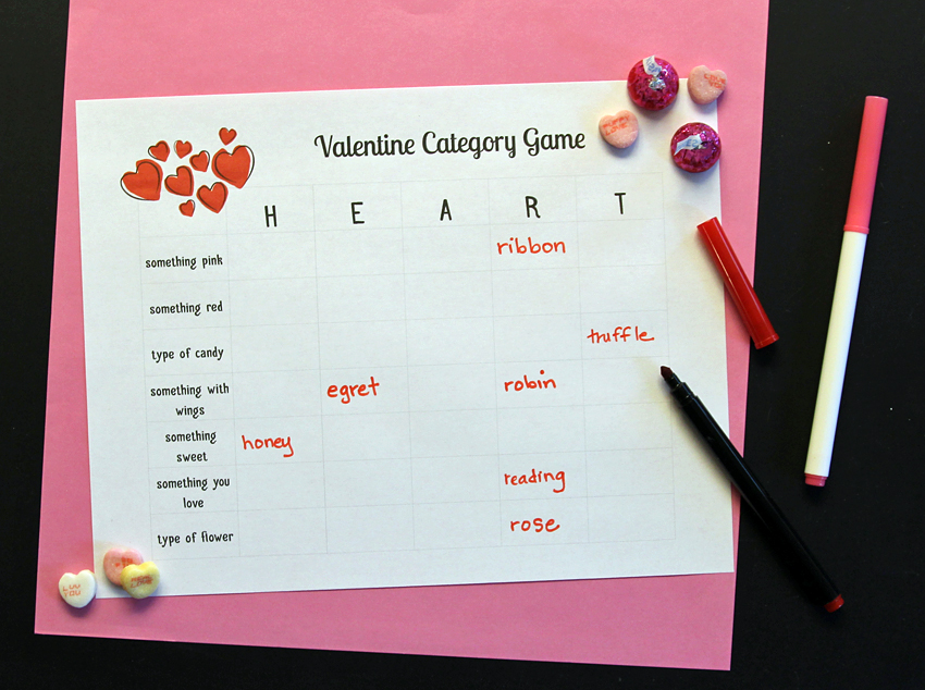 5 Sweet Family Games for Valentine's Day - Make and Takes