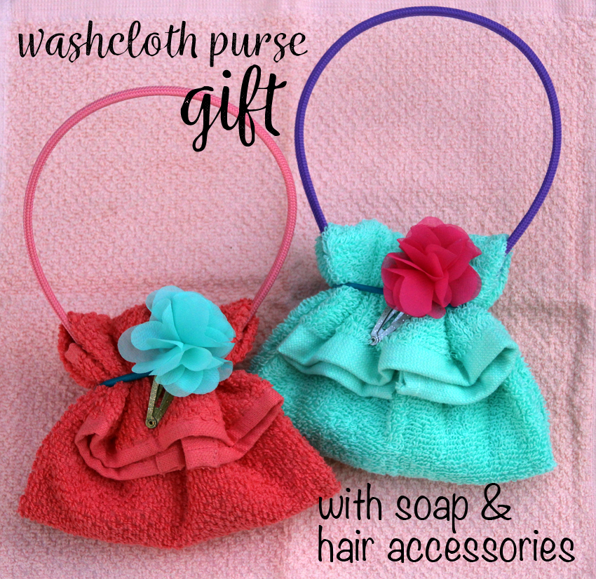 Adorable Gift DIY Washcloth Purse Make and Takes