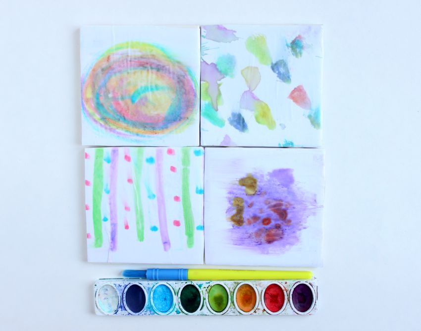 DIY Watercolor Coasters Make and Takes