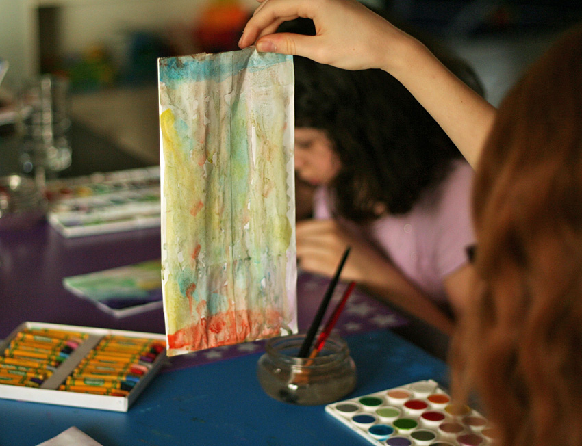 Watercolor Gift Bags Make and Takes