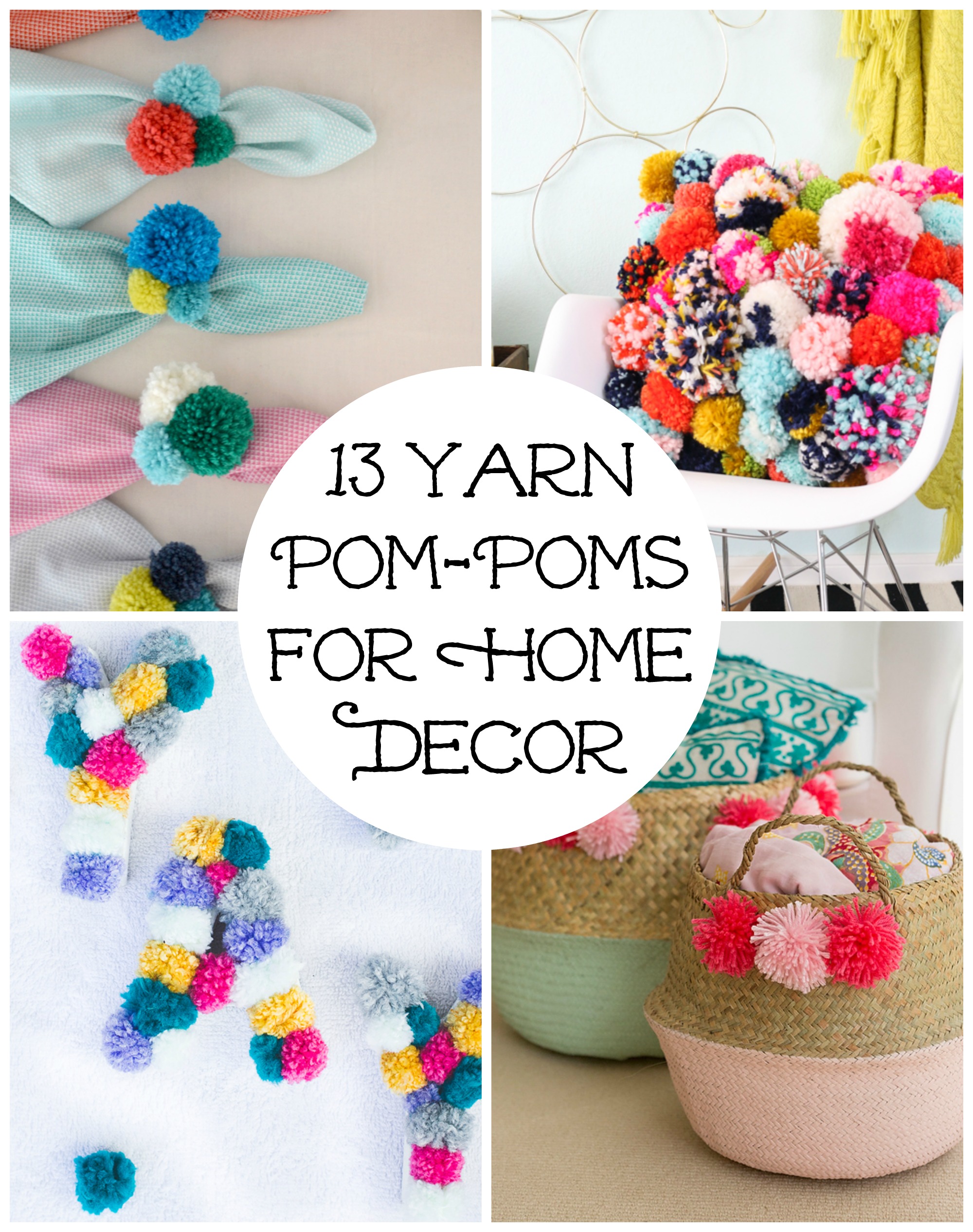 How to Make Pom Poms with a Cardboard Template